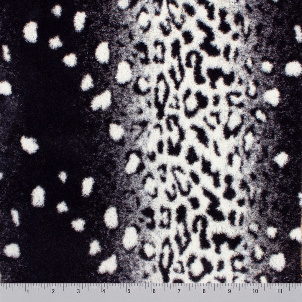 american leopard snuggle minky fabric, swatch