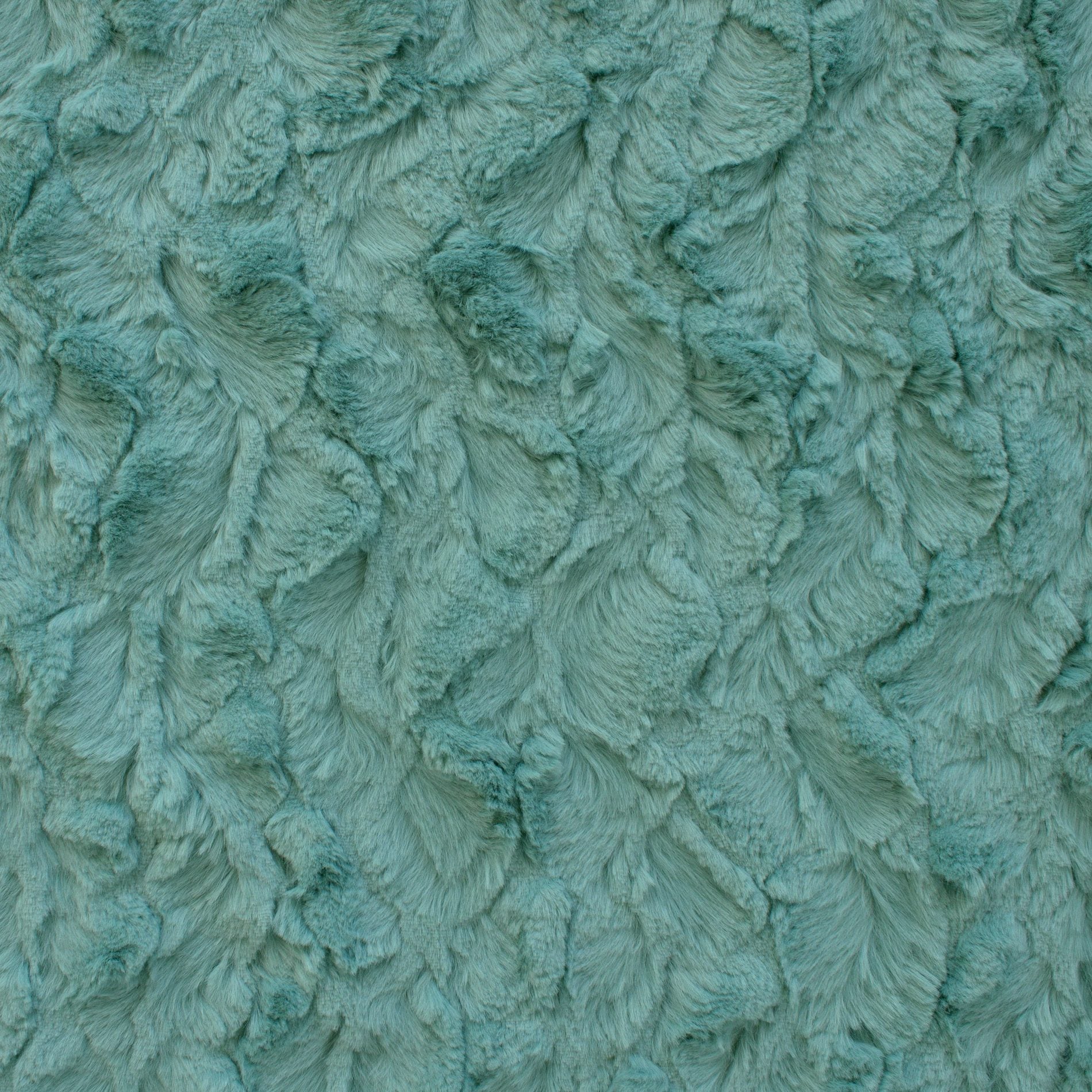 Bella snuggle minky fabric greens, swatch