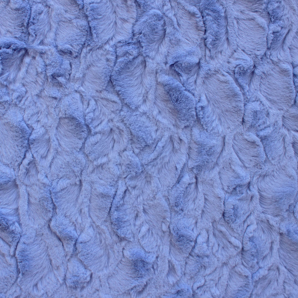 Bella snuggle minky fabric blues, deep blue detail