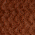 Bella snuggle minky fabric earth tones, brown detail