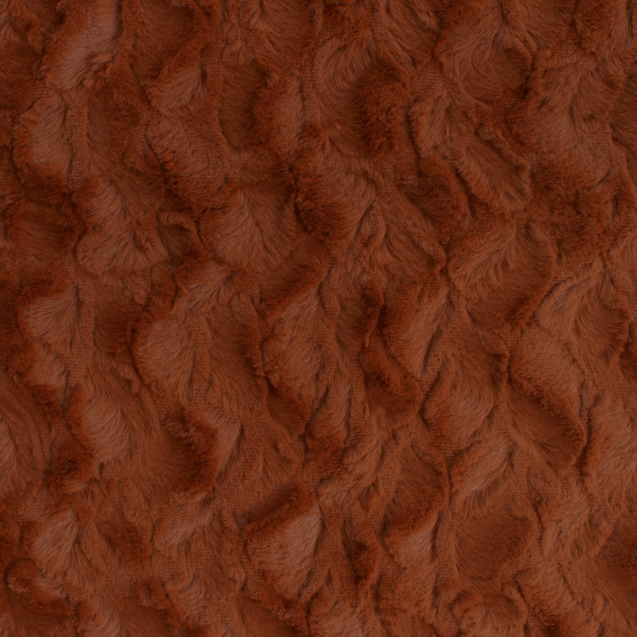 Bella snuggle minky fabric earth tones, brown detail