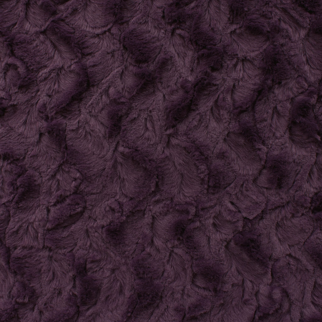 Bella snuggle minky fabric purples, lavender detail