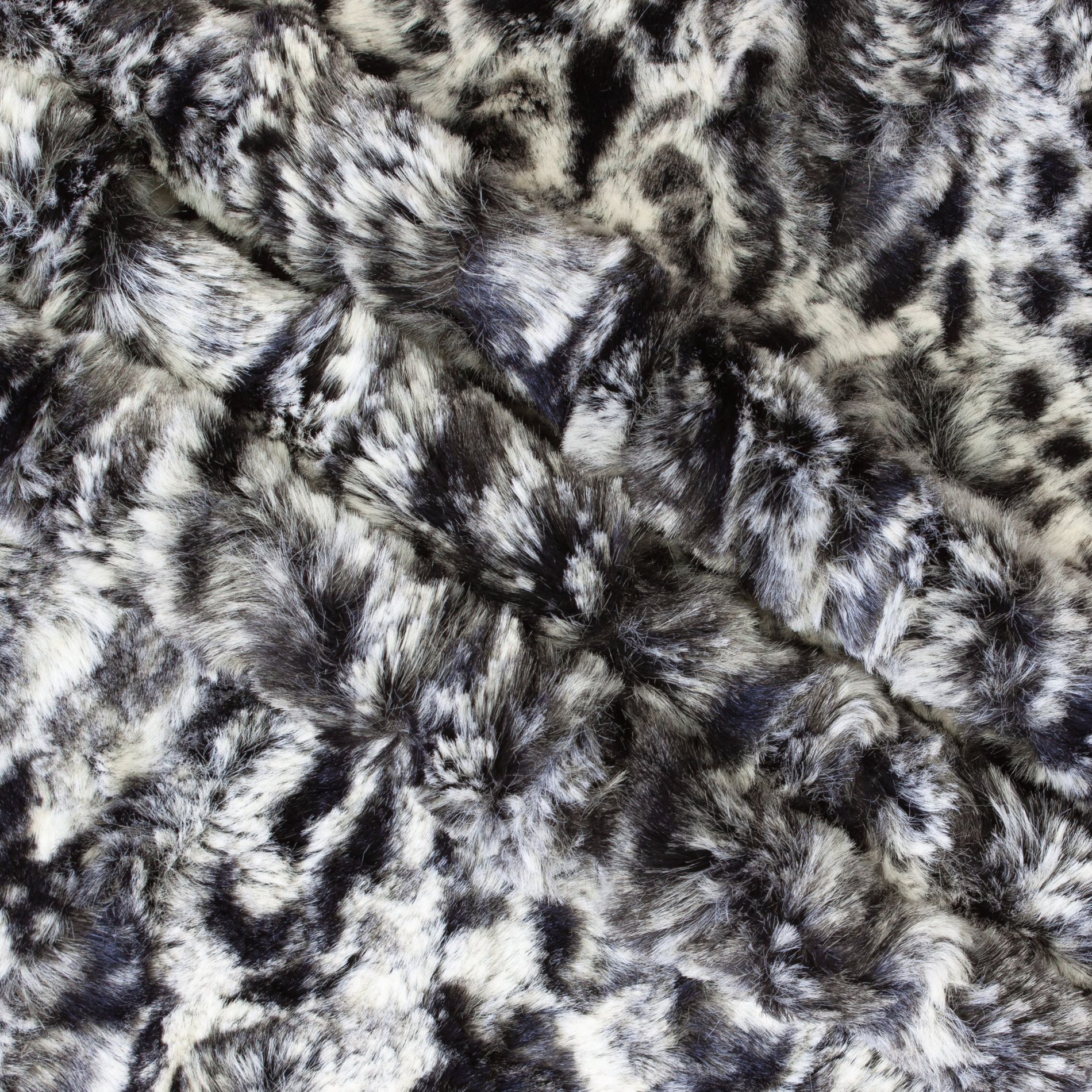 black spotted leopard snuggle minky fabric, spotted print detail