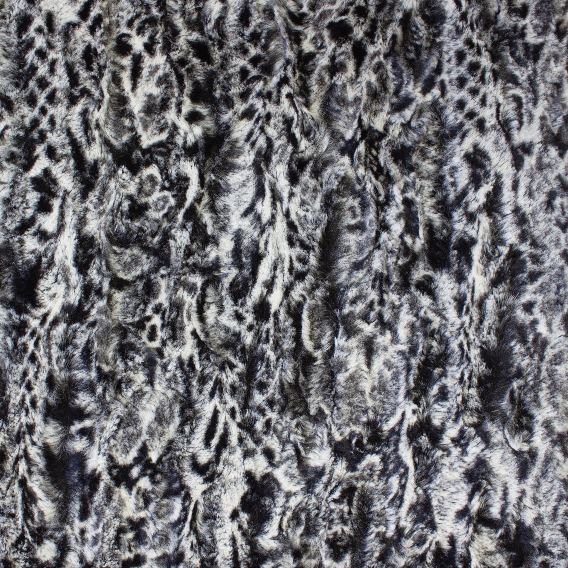 black spotted leopard snuggle minky fabric, swatch