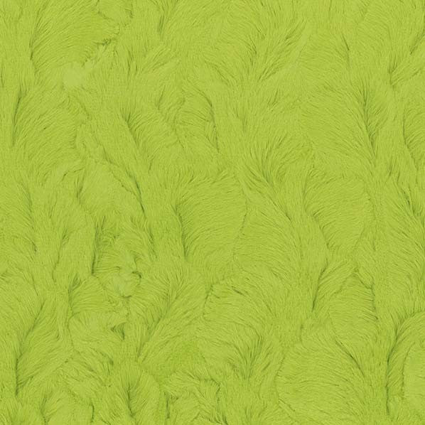 Bella snuggle minky fabric greens, sage detail