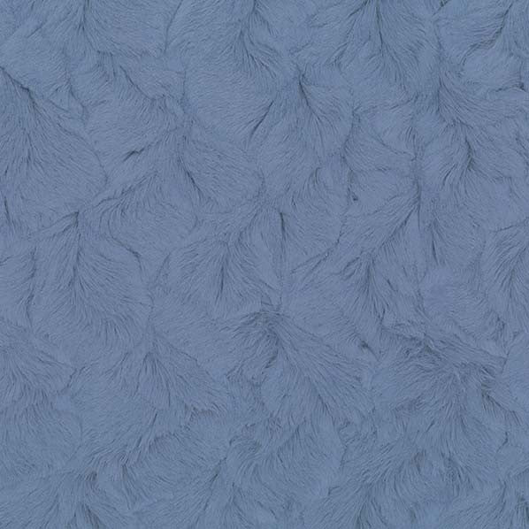 Bella snuggle minky fabric blues, surface sheen