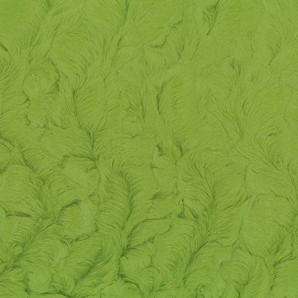 Bella snuggle minky fabric greens, folded drape