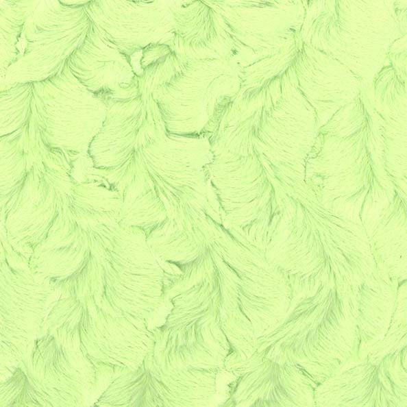 Bella snuggle minky fabric greens, bolt