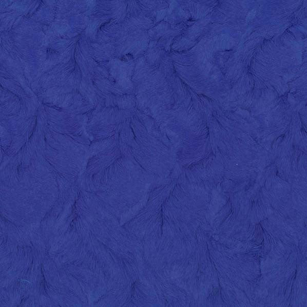 Bella snuggle minky fabric blues, yardage roll