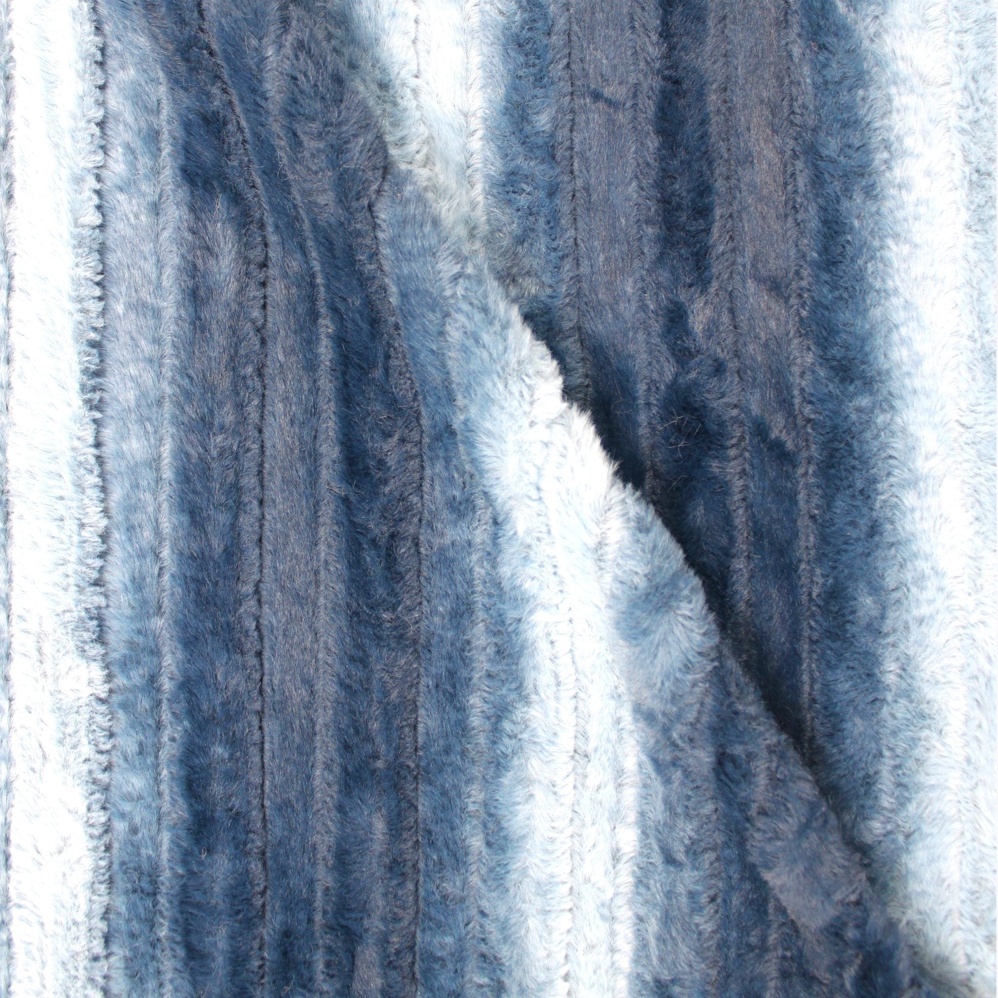 Chinchilla Stripe snuggle minky fabric, full bolt