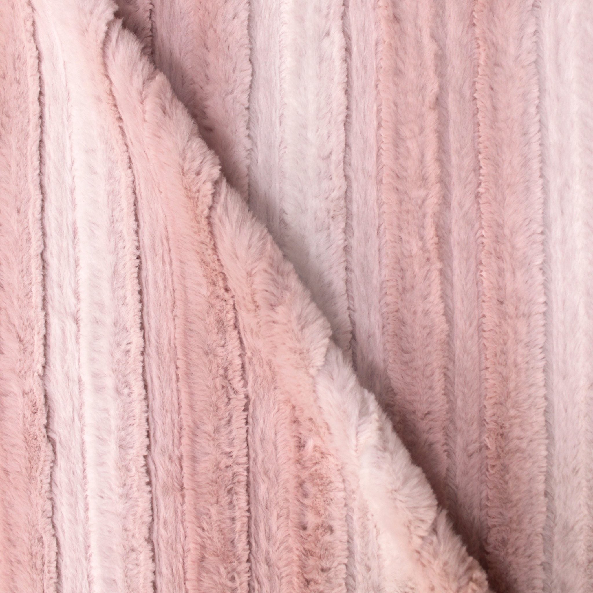 Chinchilla Stripe snuggle minky fabric, stripe close-up