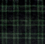 Christmas plaid snuggle minky fabric, draped fold