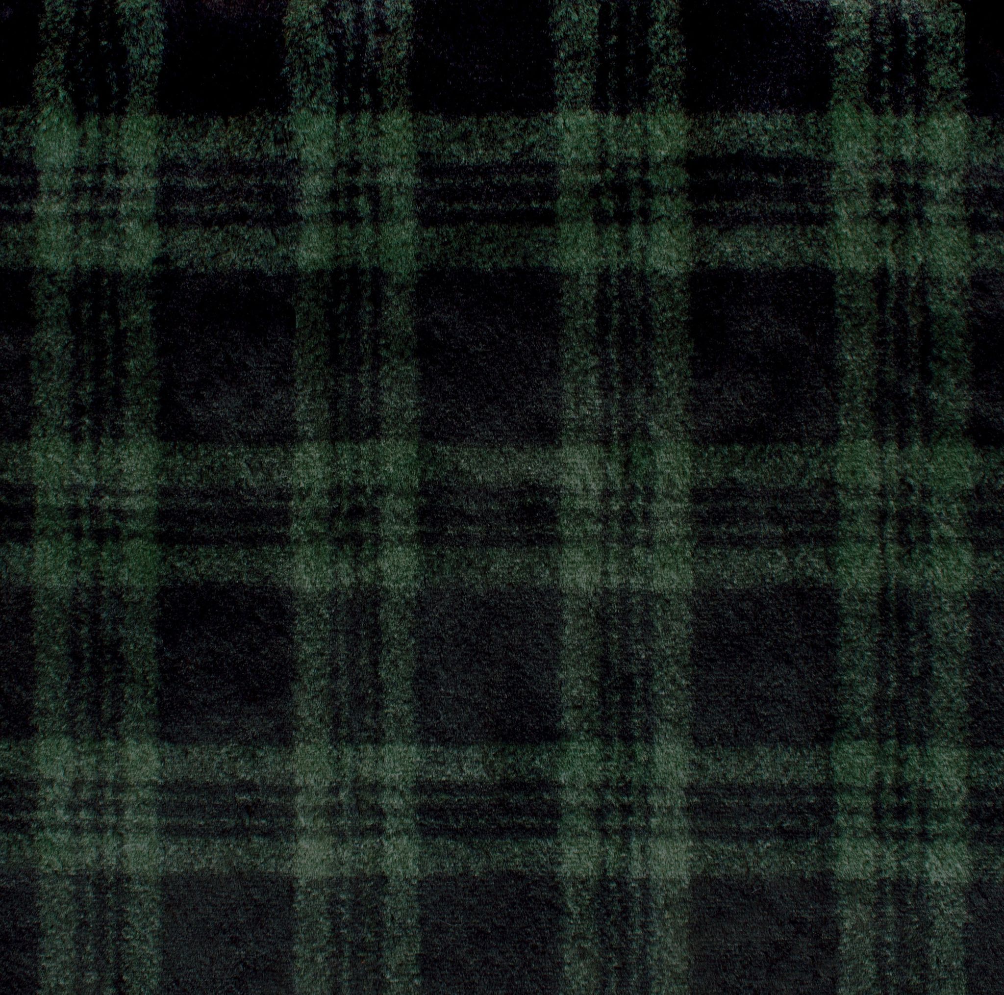 Christmas plaid snuggle minky fabric, draped fold