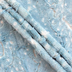 Doe embossed snuggle minky fabric, surface detail