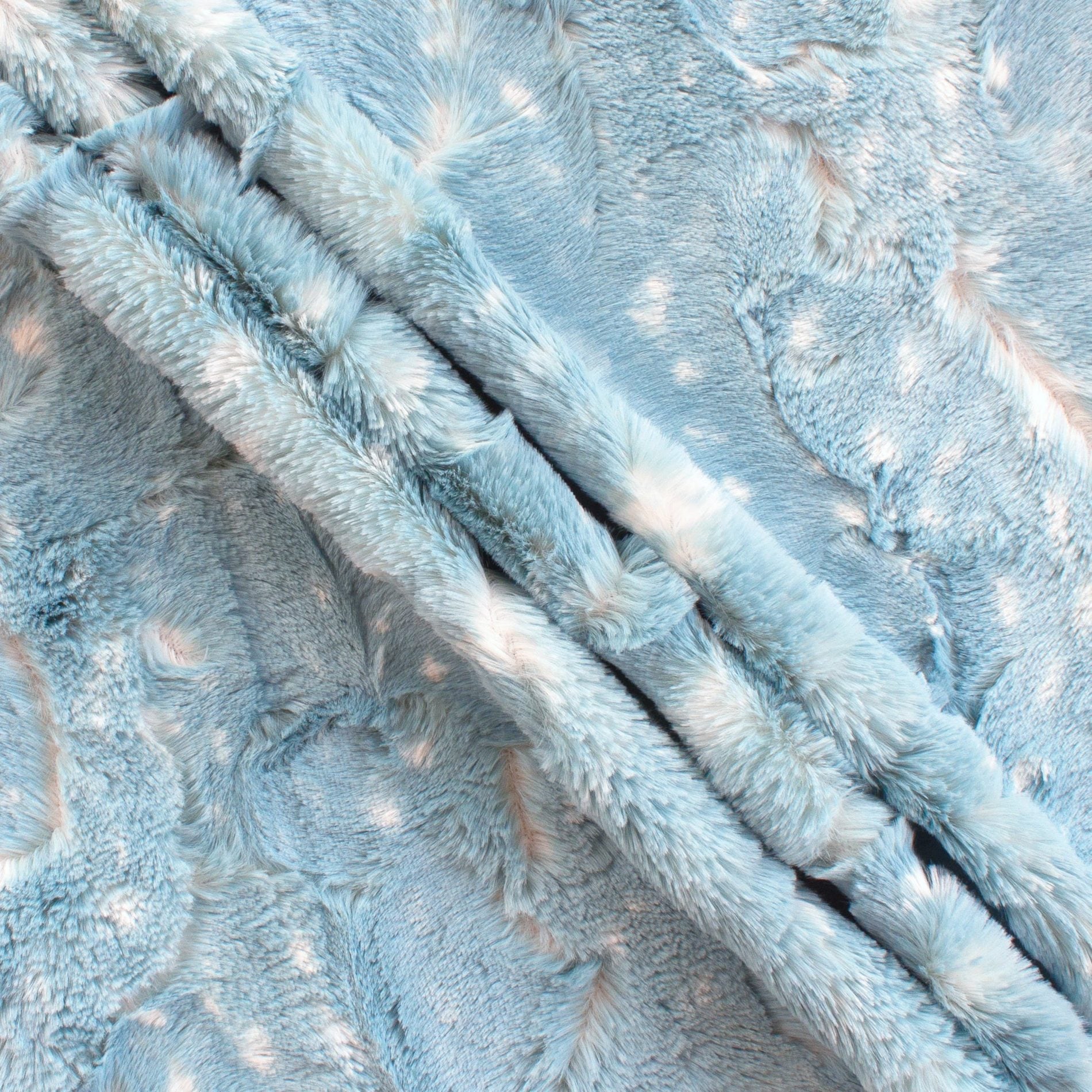 Doe embossed snuggle minky fabric, surface detail