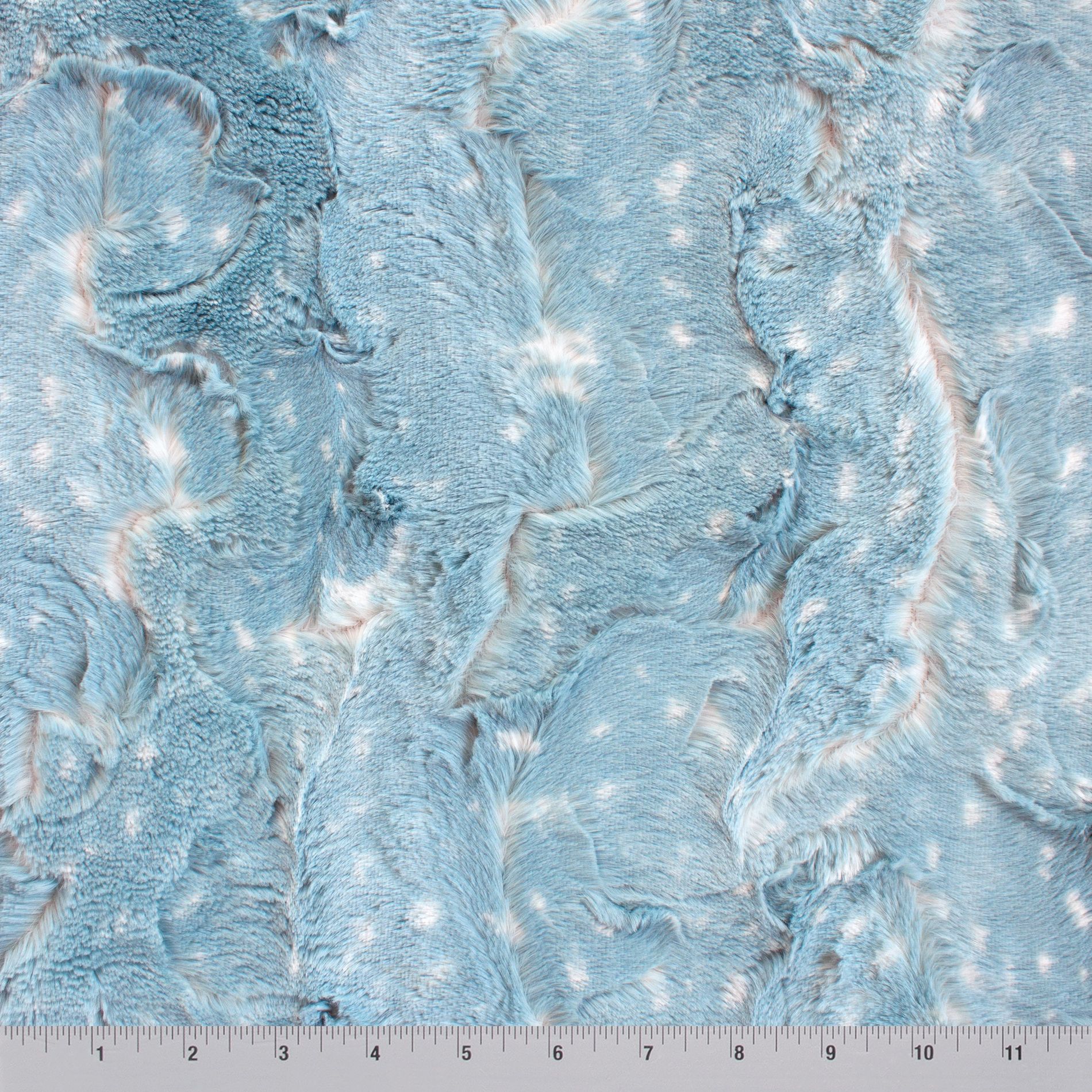 Doe snuggle minky, close-up of embossed texture