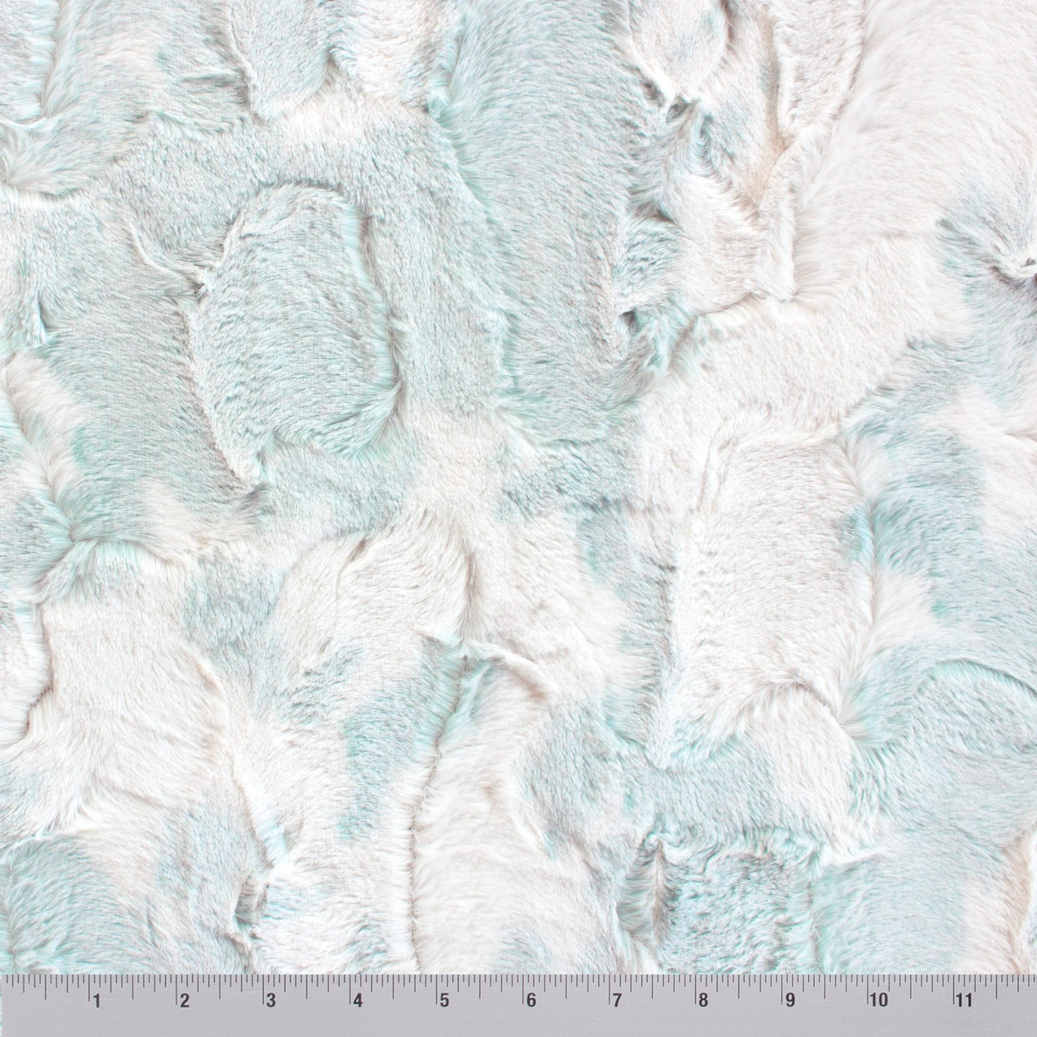 Dusted Appaloosa snuggle minky, close-up of embossed texture