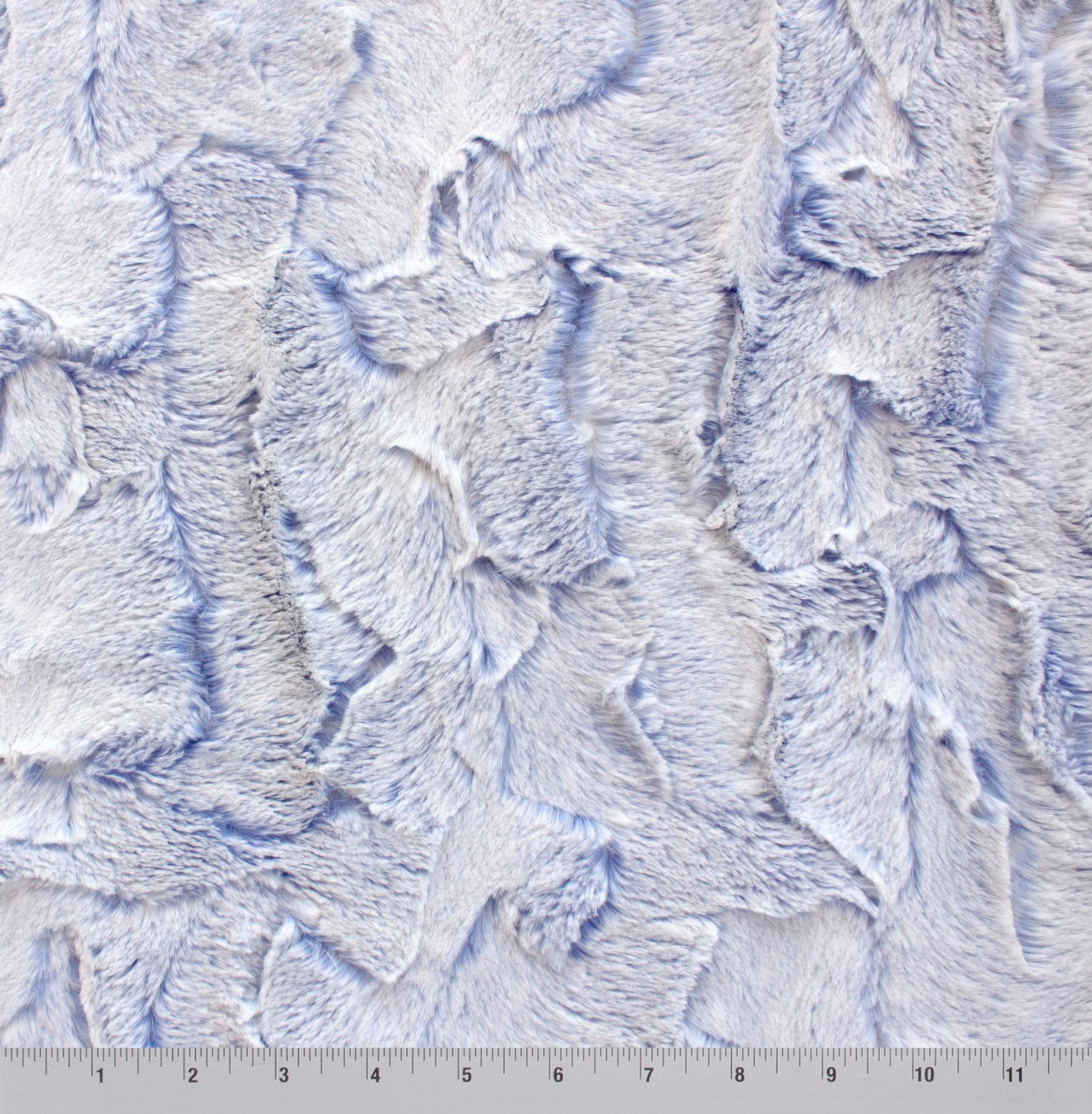 Dusted Doe snuggle minky, close-up of embossed texture