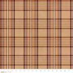 Plaid minky fabric, full yard view