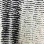 Frosted Ocean snuggle minky fabric, scalloped wave close-up