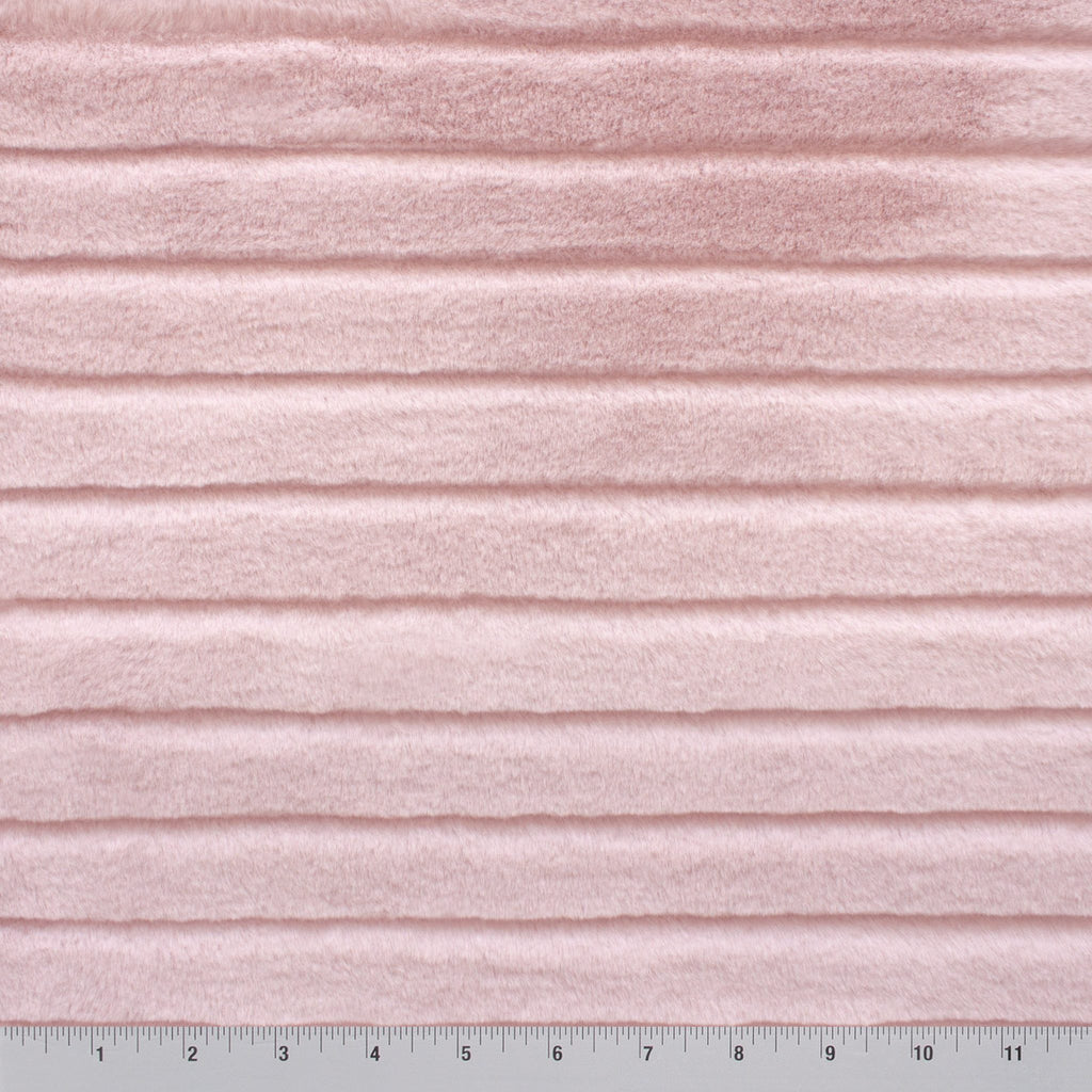 Joey Snuggle minky fabric, striped embossing close-up