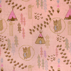 Pow Wow minky fabric, folded yardage