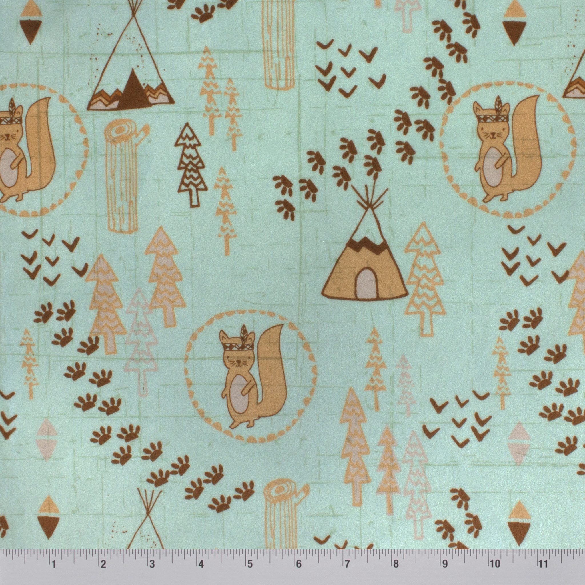 Pow Wow minky fabric, full width