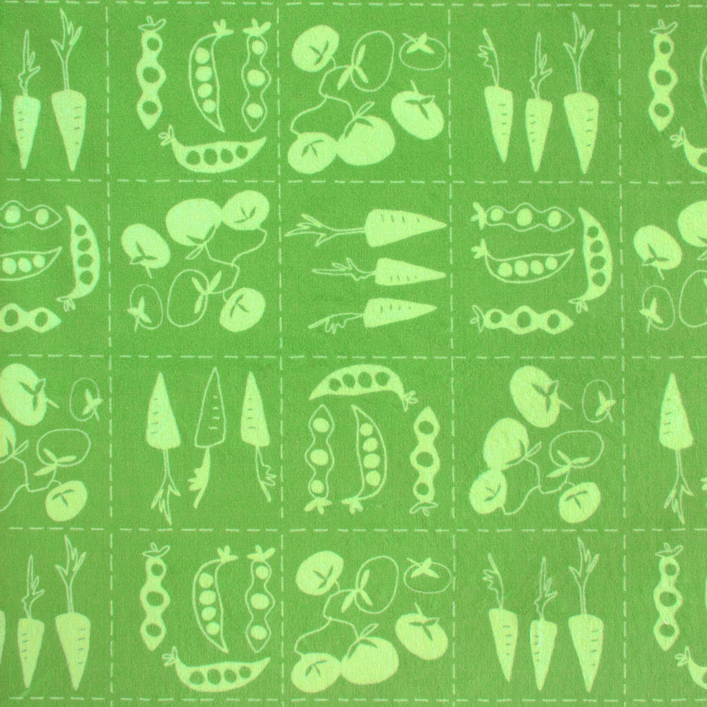 Garden Patch minky fabric, full print repeat
