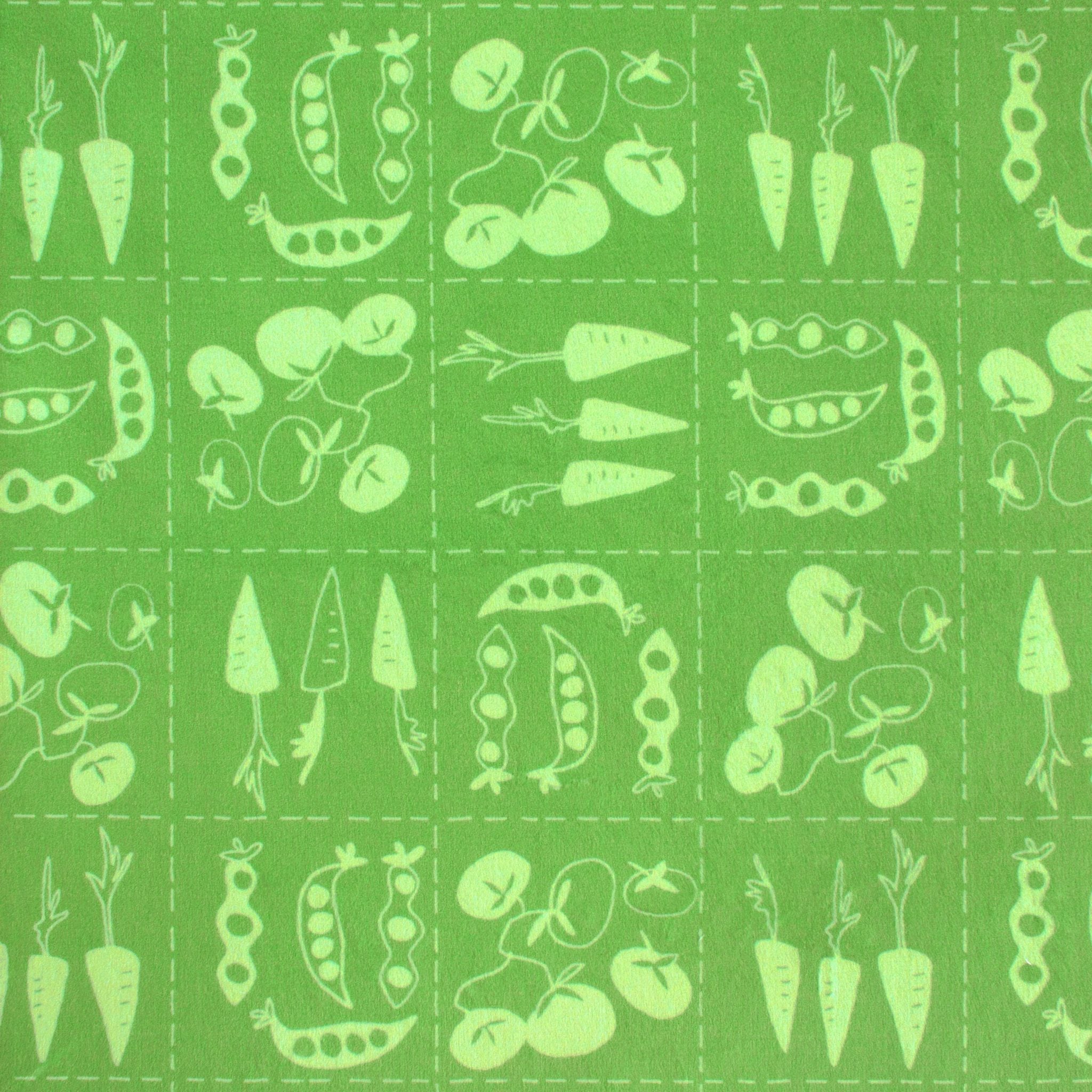 Garden Patch minky fabric, full print repeat