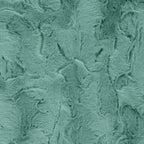 Luxe Snuggle greens minky fabric, plush pile detail