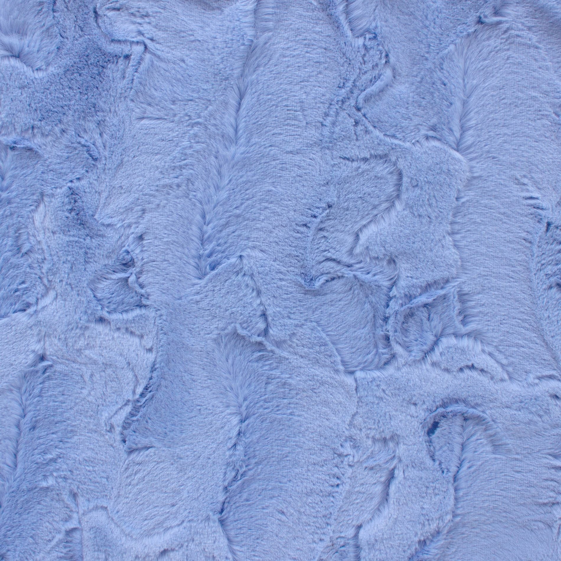 Luxe Snuggle blues minky fabric, drape