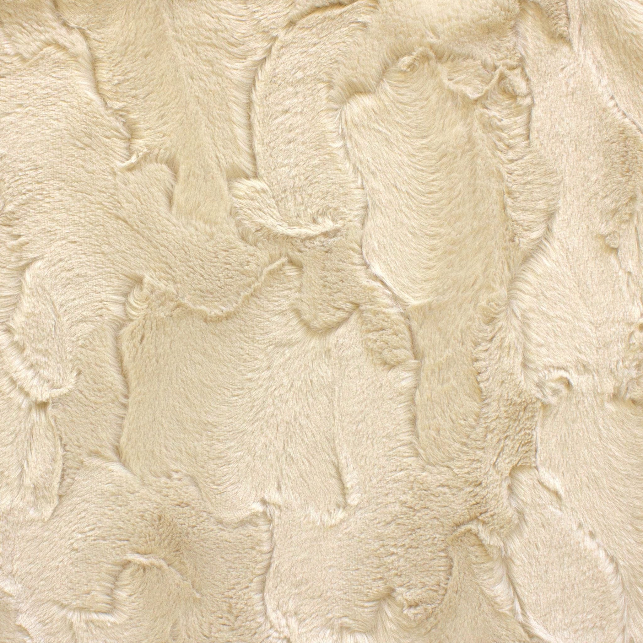 Luxe Snuggle earth tones minky fabric, embossed texture close-up