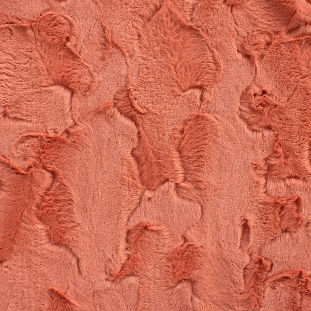 Luxe Snuggle earth tones minky fabric, swatch