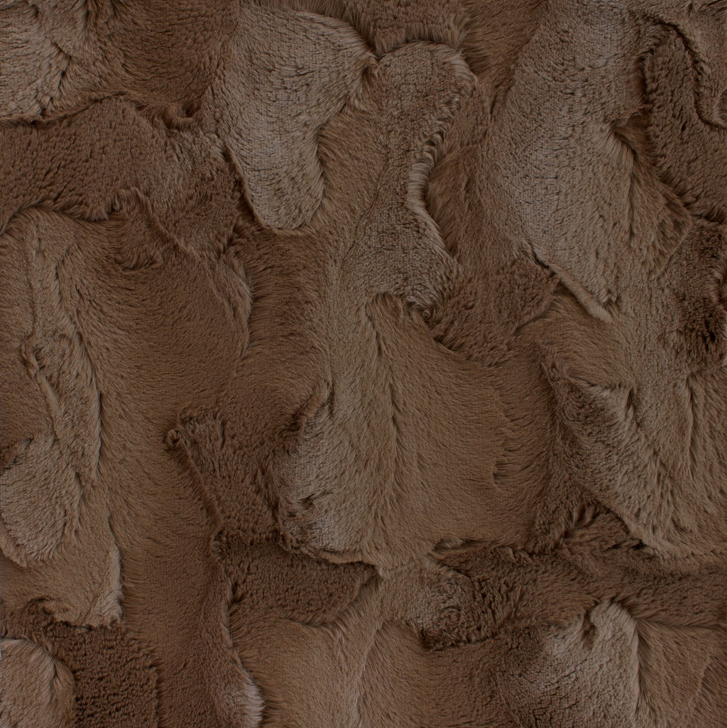 Luxe Snuggle earth tones minky fabric, folded bolt