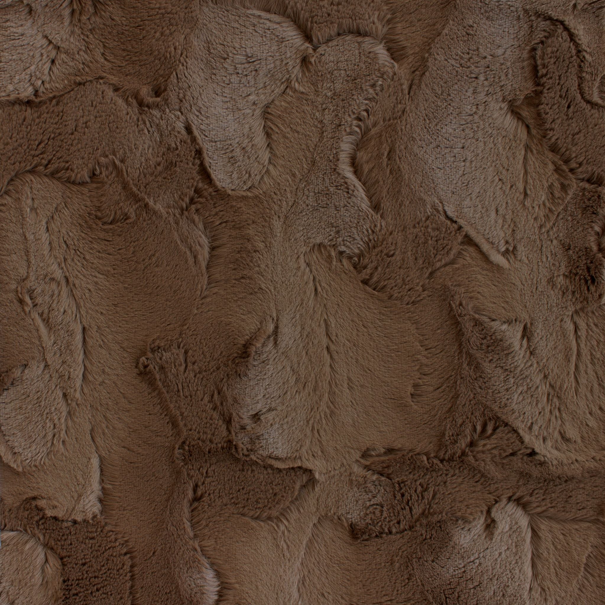 Luxe Snuggle earth tones minky fabric, folded bolt