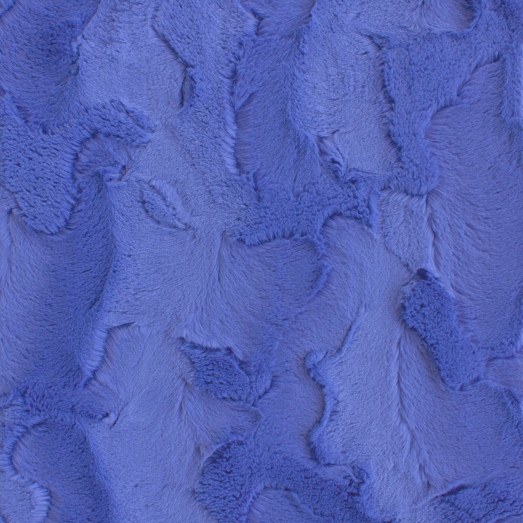 Luxe Snuggle blues minky fabric, folded bolt