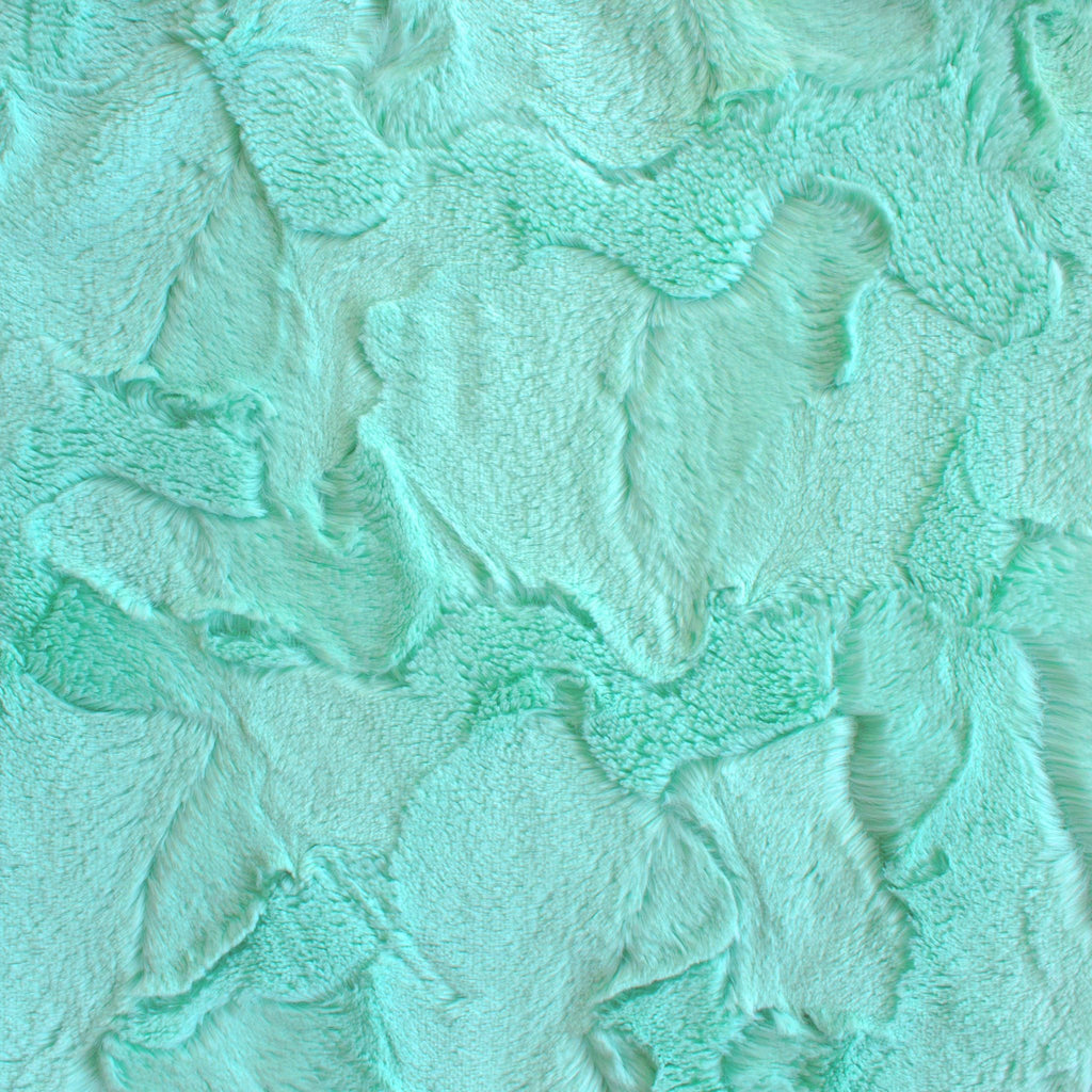 Luxe Snuggle blues minky fabric, swatch