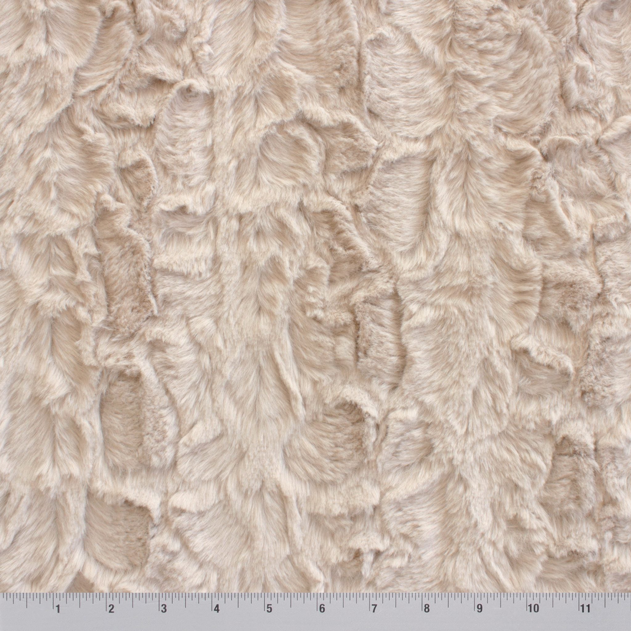 Malibu Snuggle earth tones minky fabric, plush pile close-up