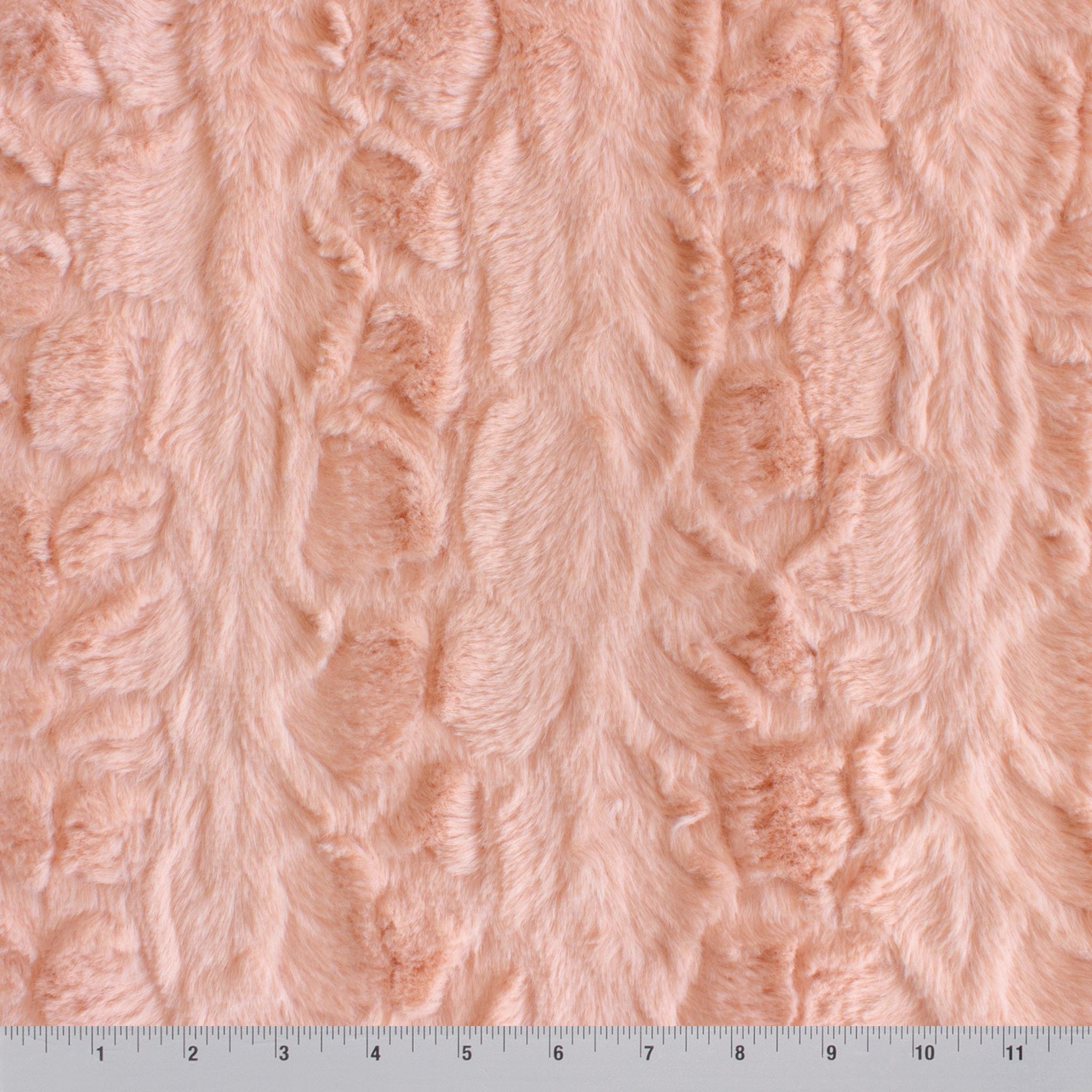 Malibu Neutrals snuggle minky fabric, close-up of plush pile