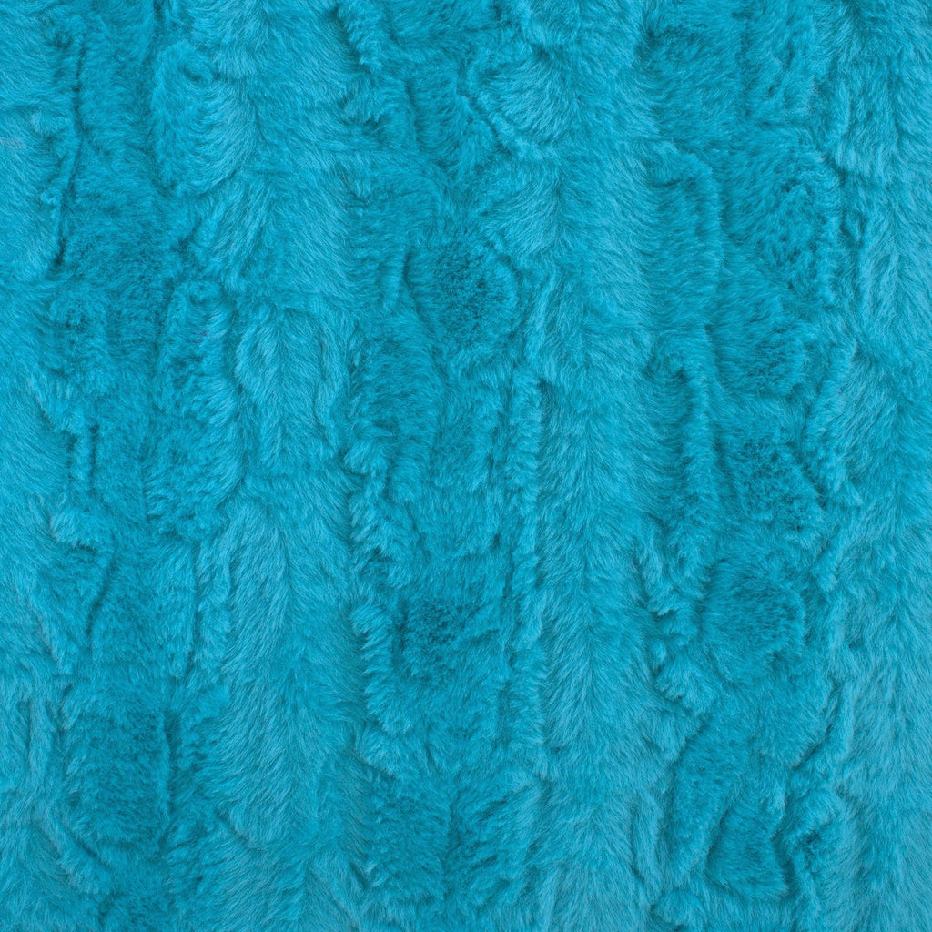 Malibu Snuggle blues minky fabric, drape