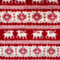 Nordic Reindeer snuggle minky fabric, swatch