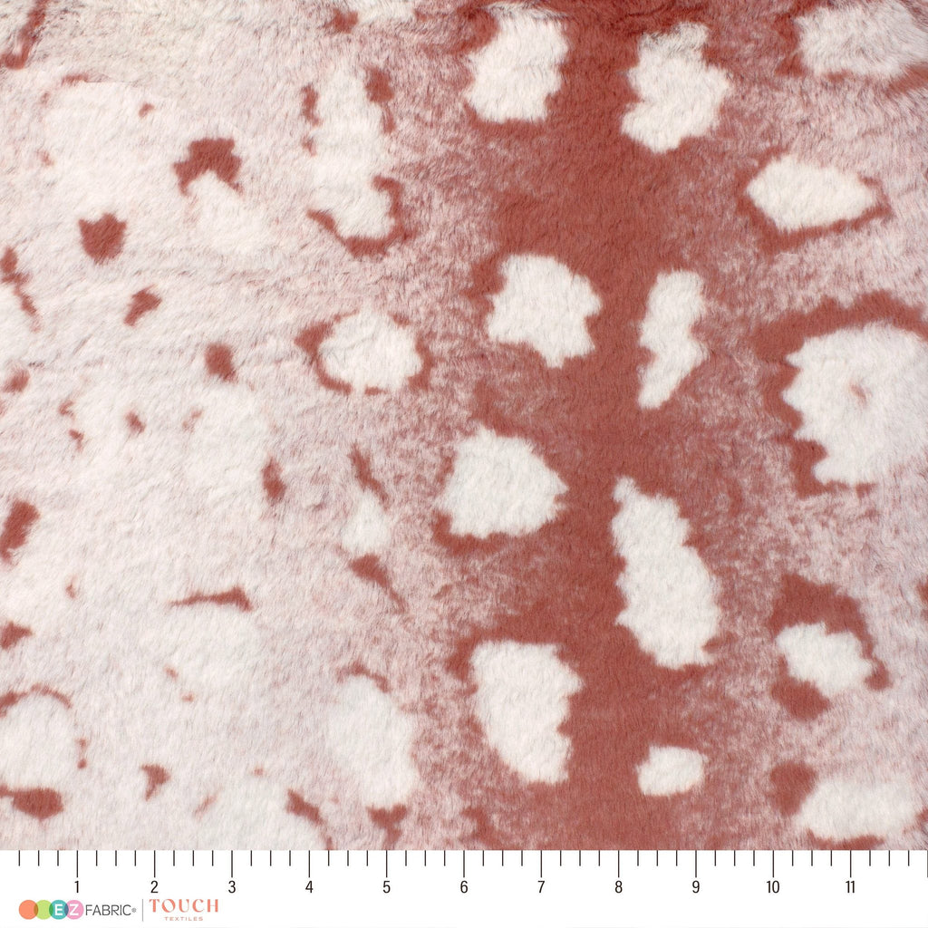 Ocelot Kodi snuggle minky fabric, ocelot print close-up