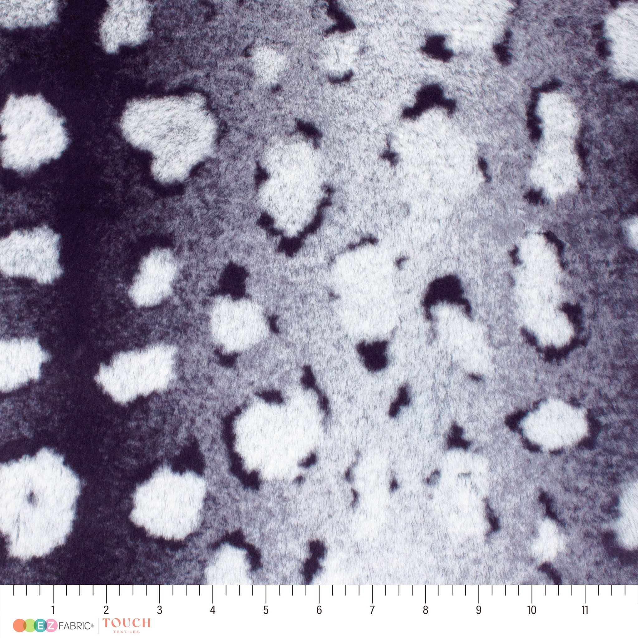 Ocelot Kodi snuggle minky fabric, drape detail