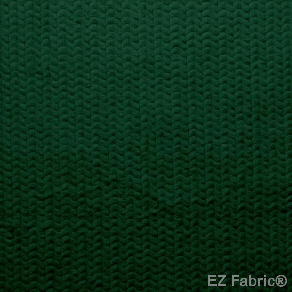 Paris Snuggle Emerald minky fabric by EZ Fabric