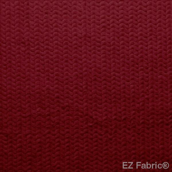 Paris Snuggle Merlot minky fabric by EZ Fabric
