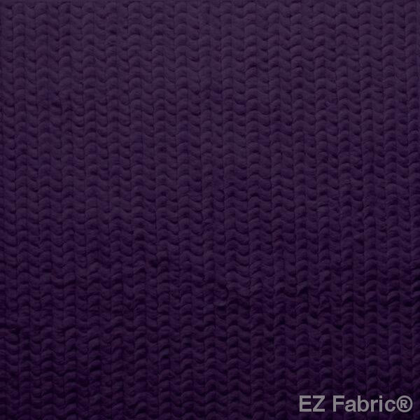 Paris Snuggle Purple minky fabric by EZ Fabric