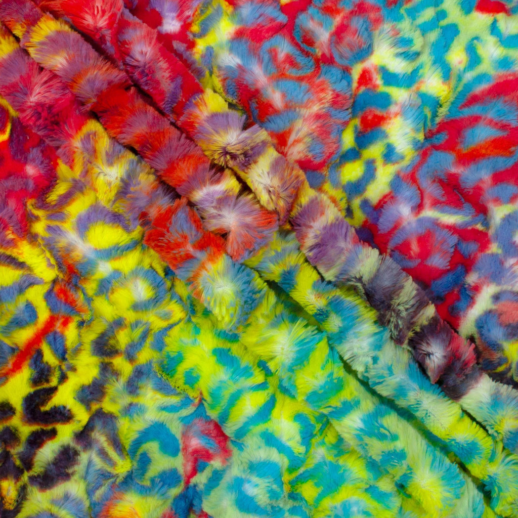 Party Animal Bella snuggle minky fabric, plush pile texture