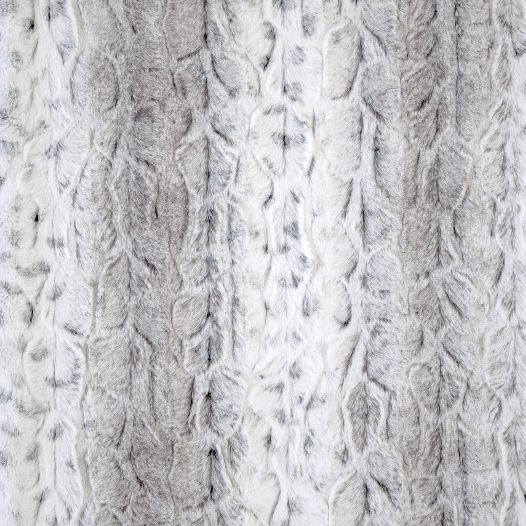 Pearl Leopard snuggle minky fabric, fabric on the bolt