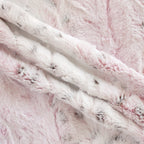 Pearl Leopard snuggle minky fabric, texture close-up