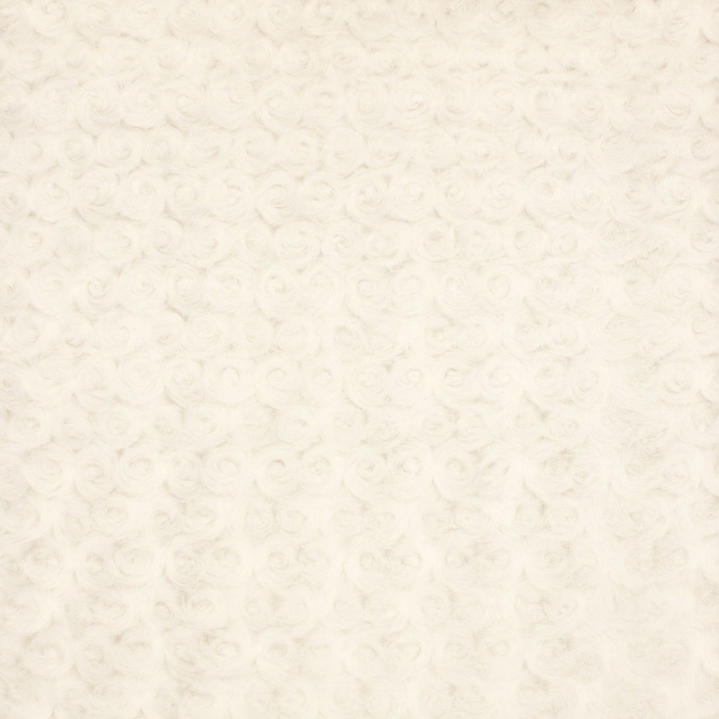 Minky Rosebud plush fabric swatch detail